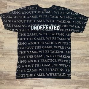 Undefeated all over print t-shirt Large NWOT
